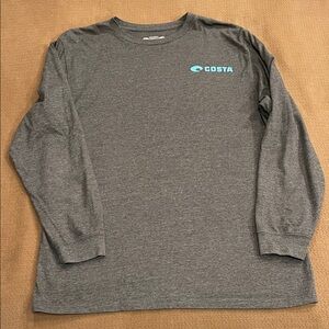 Costa Charcoal Long Sleeve Men's Tee